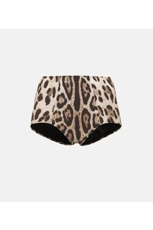 adidas Leopard-print bikini bottoms
