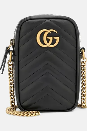 GG Marmont Mini Crossbody Bag in White - Gucci