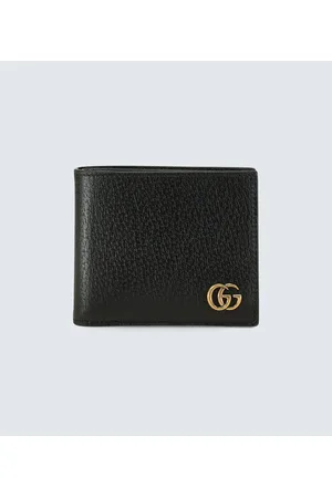 Gucci Marmont Textured-leather Coin Purse - Black