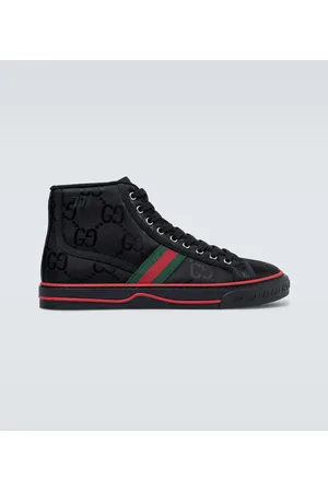 Gucci Men's GG High Top Sneaker, Black, GG Canvas