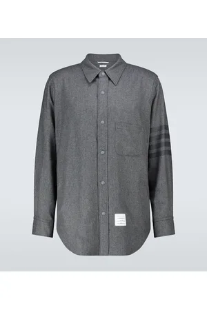 Thom Browne Supersized Shearling Shirt Jacket