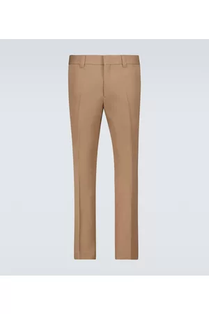 Burberry Men Formal Trousers - Wool slim-fit pants