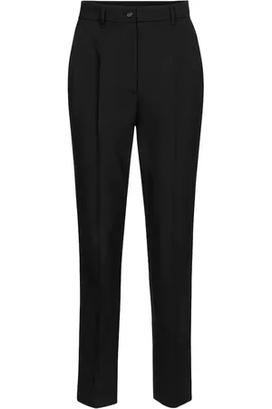 Buy Lotus Women Black Regular Fit Solid Formal Trousers - Trousers for Women  7583309 | Myntra