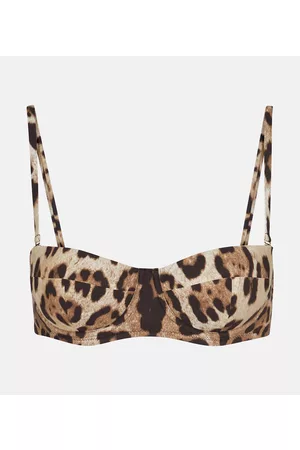 Dolce & Gabbana Leopard-print bikini top