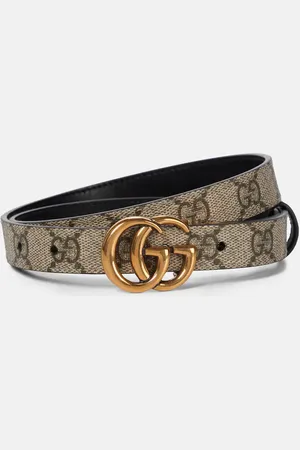 Gucci Men's GG Supreme Leather Belt