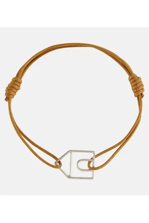 Ukulele 9 Kt Gold Cord Bracelet in Orange - Aliita