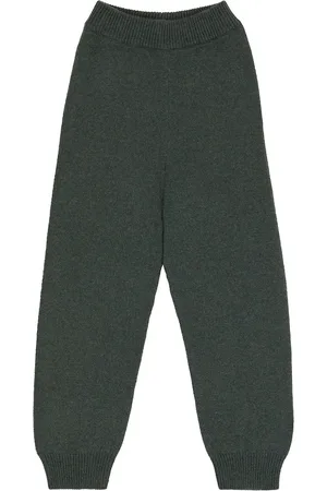 THE ROW KIDS Louie cashmere and silk-blend track pants