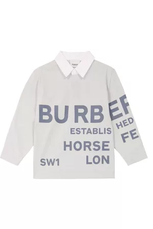 Burberry Boys Polo Shirts - Horseferry cotton polo shirt