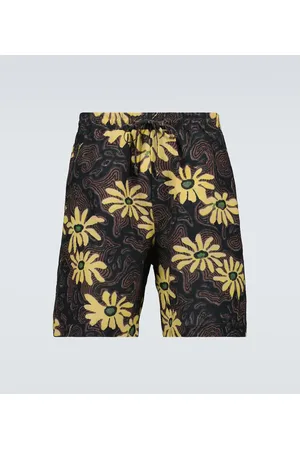 Nanushka Men's Printed Silk Twill Boxer Shorts