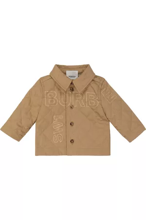Burberry Baby logo quilted cotton jacket