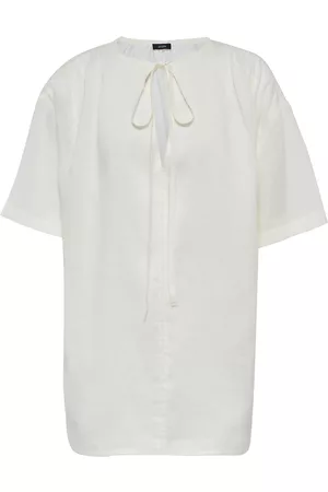 Joseph Tie-neck ramie blouse