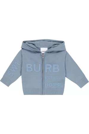 Burberry Kids Baby logo wool hoodie
