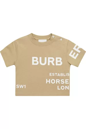 Burberry Baby Horseferry logo cotton T-shirt