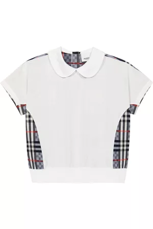 Burberry VIntage Check paneled jersey top