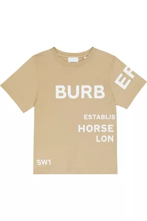 Burberry Kids Boys T-shirts - Horseferry cotton T-shirt
