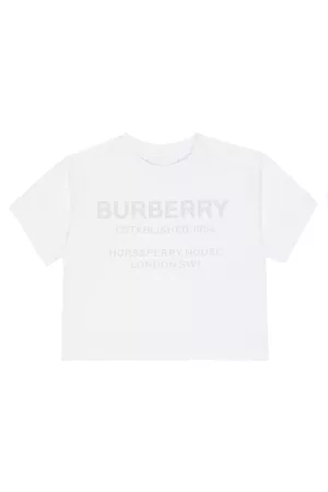 Burberry Kids Baby logo cotton jersey T-shirt