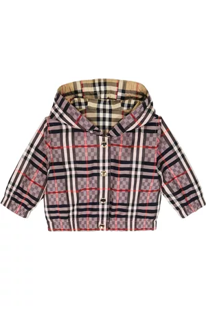 Burberry Kids Reversible checked jacquard jacket