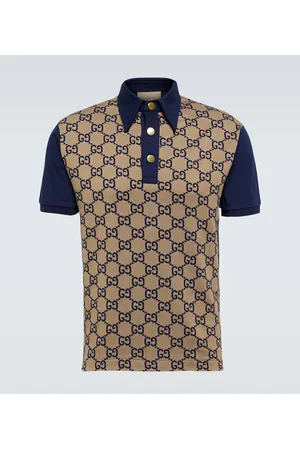 Gucci Men's Geometric G Cotton-Blend Polo Shirt