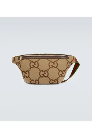 GUCCI GG Canvas Waist Pouch Shoulder Bum Bag Belt Bag Beige Brown