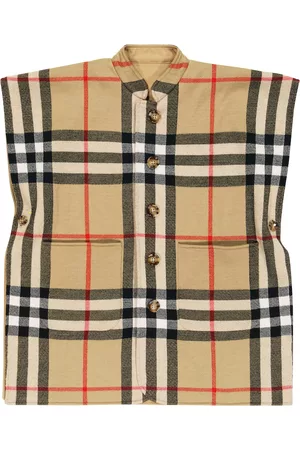 Burberry Girls Coats - Vintage Check wool reversible vest