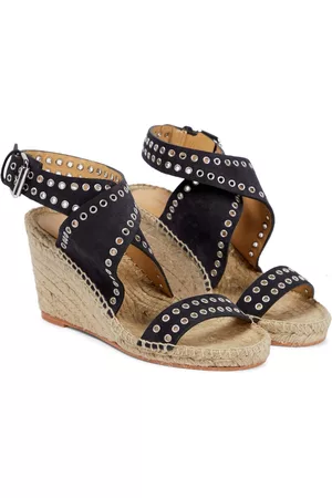 Isabel Marant Women Sandal Wedges - Iriane wedge suede espadrille sandals