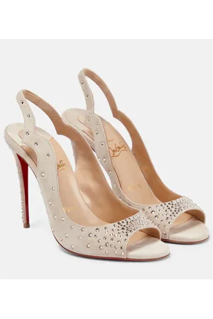 Christian Louboutin Sandals RIOJANA SPIKES 100 Strappy Studded Heels Shoes  42