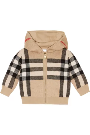 Burberry Baby Check zip-up hoodie