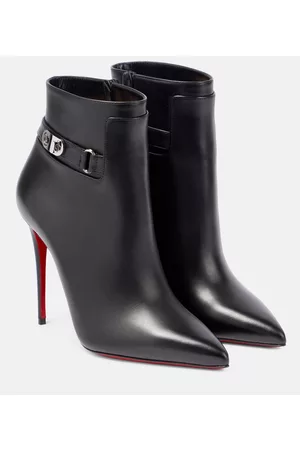 Christian Louboutin Capahutta 70mm Spiked Leather Ankle Booties In