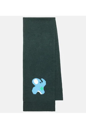 JW Anderson Boa feather-detailing Scarf - Green