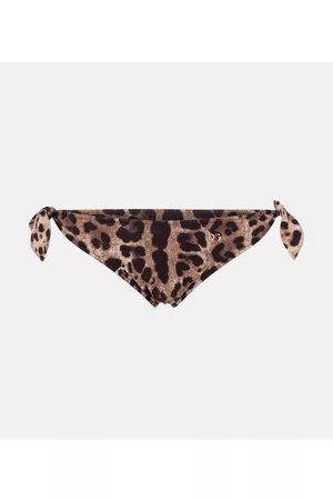 Dolce & Gabbana Women Bikini Bottoms - Leopard-print bikini bottoms