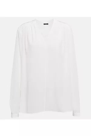 Joseph Women Shirts - V-neck silk blouse