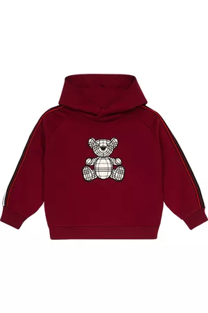 Burberry Thomas Bear embroidered cotton hoodie