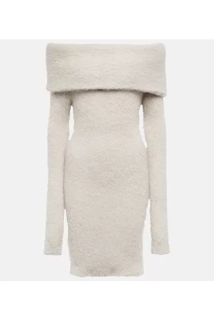 Isabel Marant Women Off Shoulder Dresses - Aria off-shoulder mohair-blend sweater dress