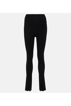 Body high-rise split-cuff leggings in black - Victoria Beckham