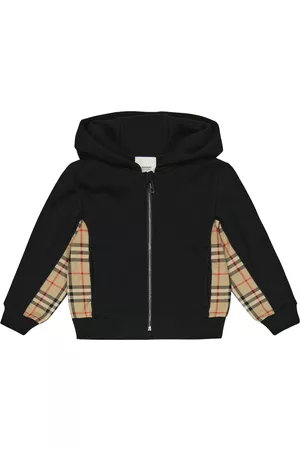 Burberry VIntage Check paneled jersey hoodie