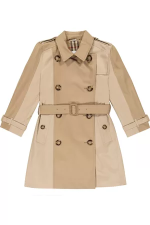 Burberry Colorblocked cotton trench coat