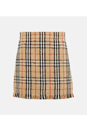 Burberry Women Vintage Clothing - Vintage Check bouclÃ© miniskirt