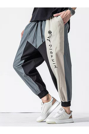 Japanese Wide Leg Trousers Male Linen Chinese Autumn Causal Men Striped  Style Pants Mens Japan Loose Oversize Vintage Casual  Shopee Malaysia