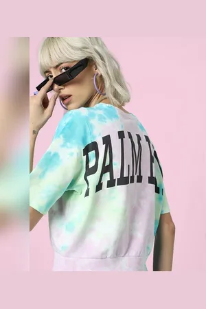 ONLY Green Tie-Dye Printed Sweatshirt