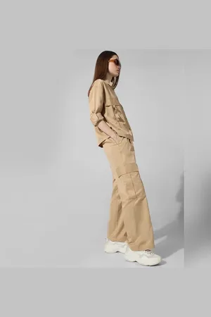 ONLY Brown High Rise Co-ord Set Cargo Pants