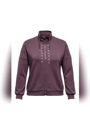 ONLY CURVY Purple Zip-Up Sweatshirt