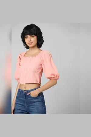 ONLY Peach Cropped Top