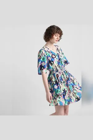 ONLY Multi-Coloured Aztec Print Dress