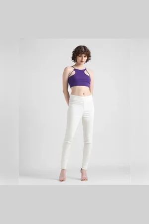 ONLY White High Rise Skinny Fit Jeggings