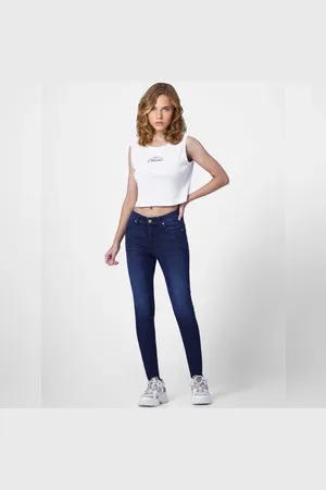ONLY Dark Blue Mid Rise Skinny Jeans