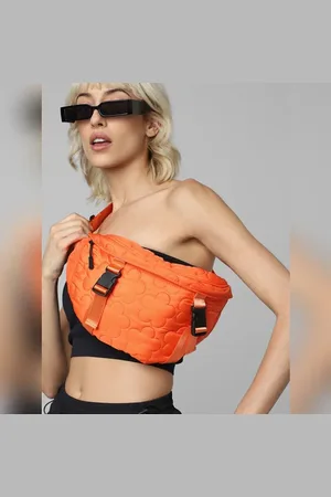 ONLY Orange Quilted Bumbag