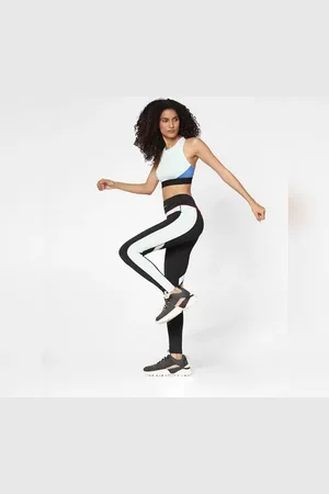 ONLY ONLY Black High Rise Colourblocked Training Tights