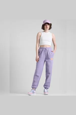 ONLY Purple Mid Rise Regular Fit Sweatpants