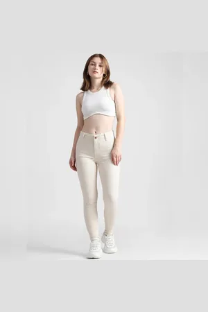ONLY White High Rise Super Skinny Jeggings