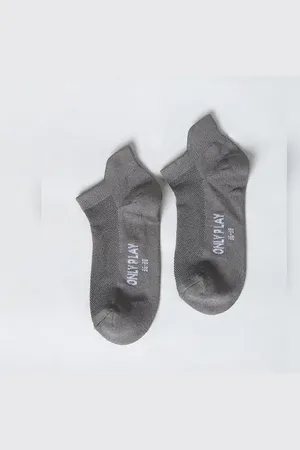 ONLY Brown Logo Print Socks